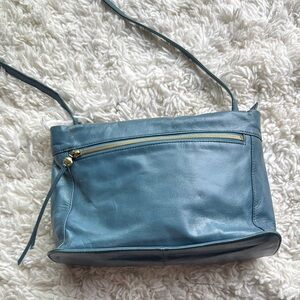 HOBO Teal Leather Crossbody Bag